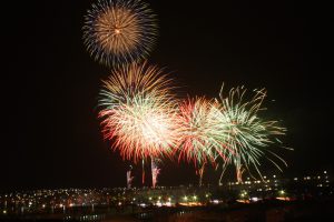 周防大島花火大会・盆踊り